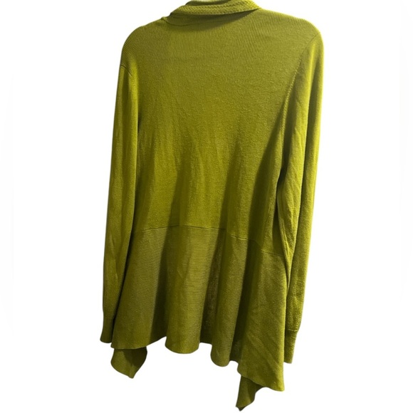 Light Green Knit Open-Front Sweater - Approx. Size Large - Picture 2 of 3